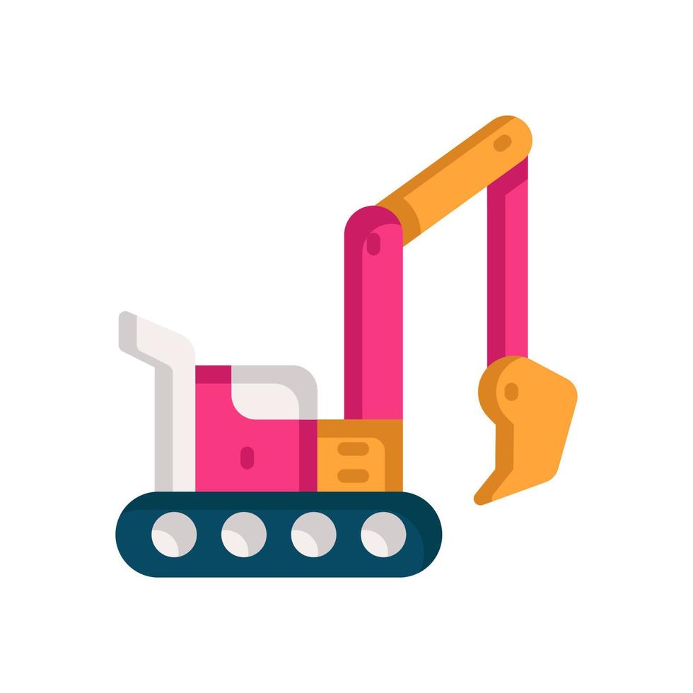 excavator icon for your website, mobile, presentation, and logo design. vector