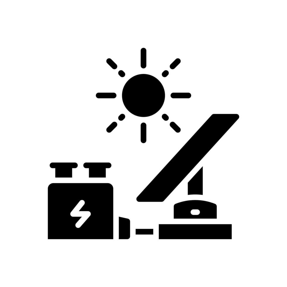 solar energy icon for your website, mobile, presentation, and logo design. vector