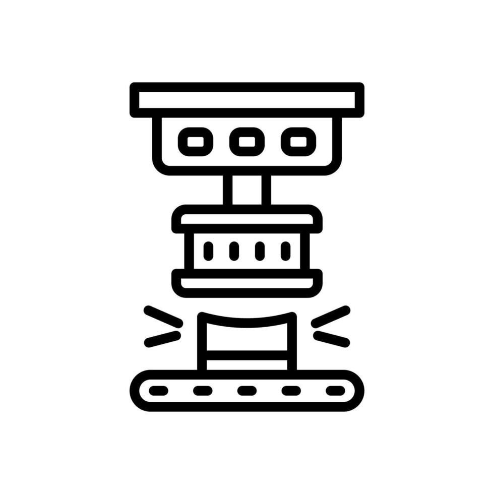 press machine icon for your website, mobile, presentation, and logo design. vector