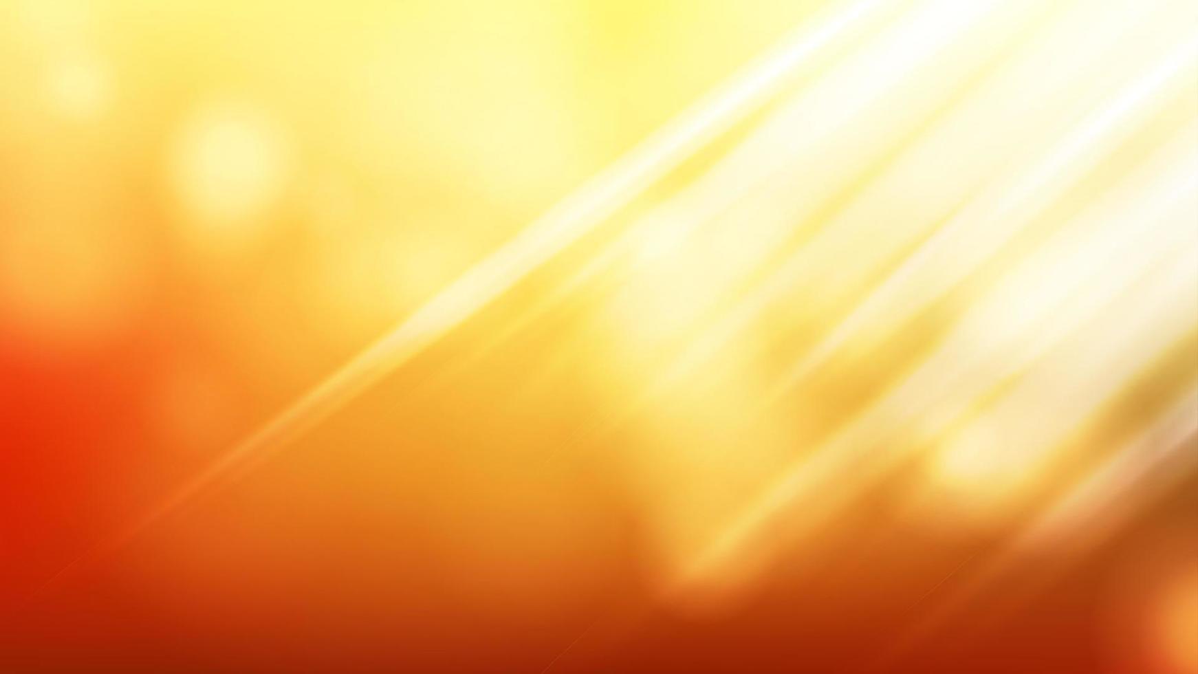 Sunlight Background Vector. Realistic Blur Design. Soft Flare. Sunshine Backdrop. Illustration vector