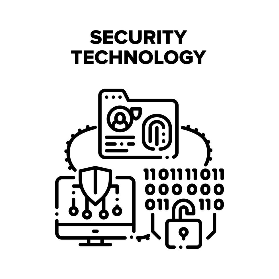 concepto de vector de tecnología digital de seguridad