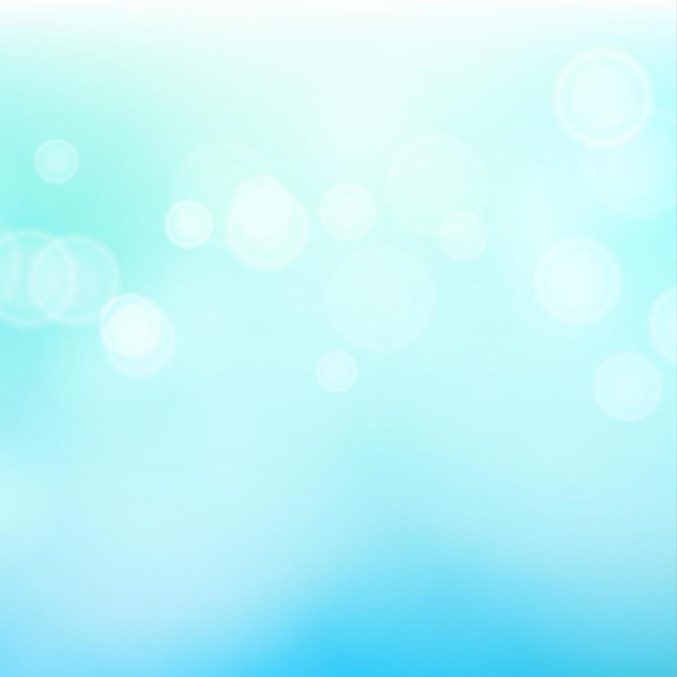 Blur Blue Abstract Image With Shining Lights Vector. Blue Bokeh Background vector