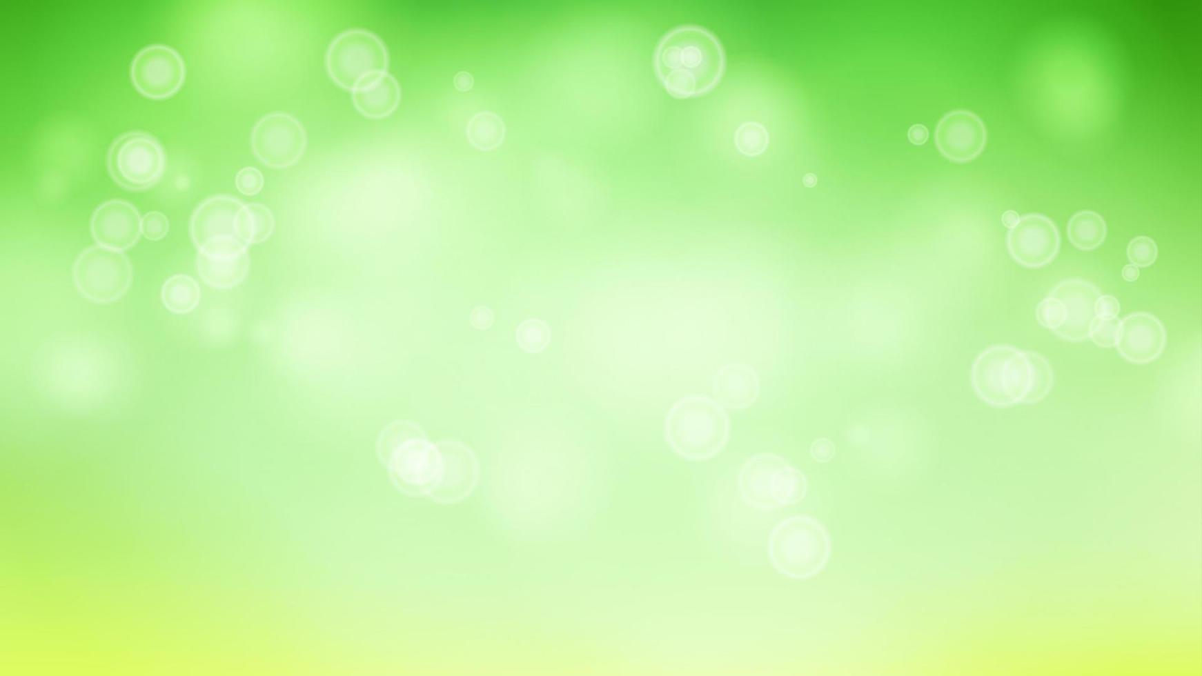 desenfoque de imagen abstracta con vector de luces brillantes. fondo verde bokeh