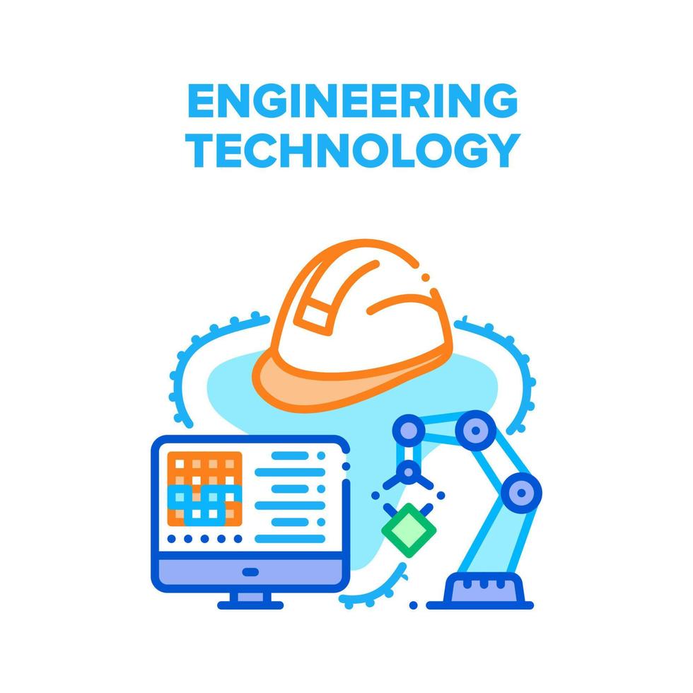 Engineering Technology System Vector Concept Color