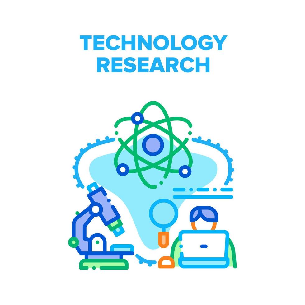 Technology Research Science Vector Concept Color