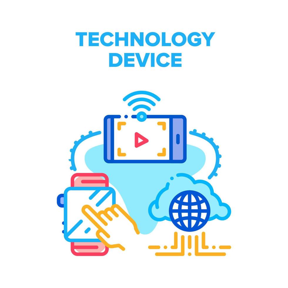 Technology Digital Device Vector Concept Color