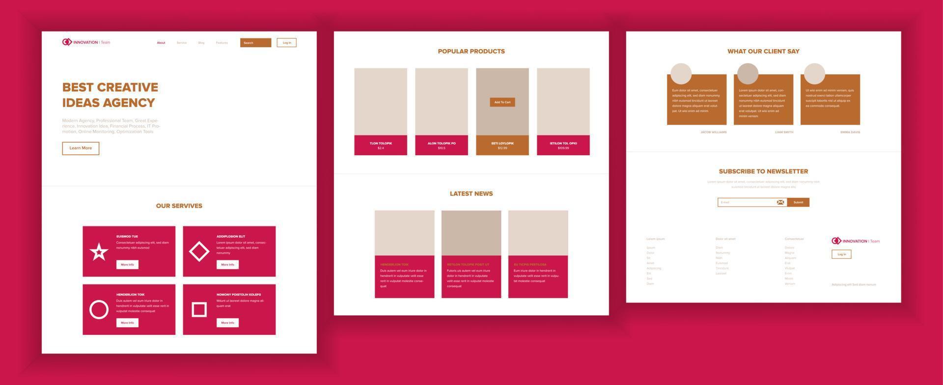 Website Page Vector. Business Website. Web Page. Landing Design Template. Processes And Office Situation. Meeting Teamwork. Human Resources. Support Solution. Illustration vector