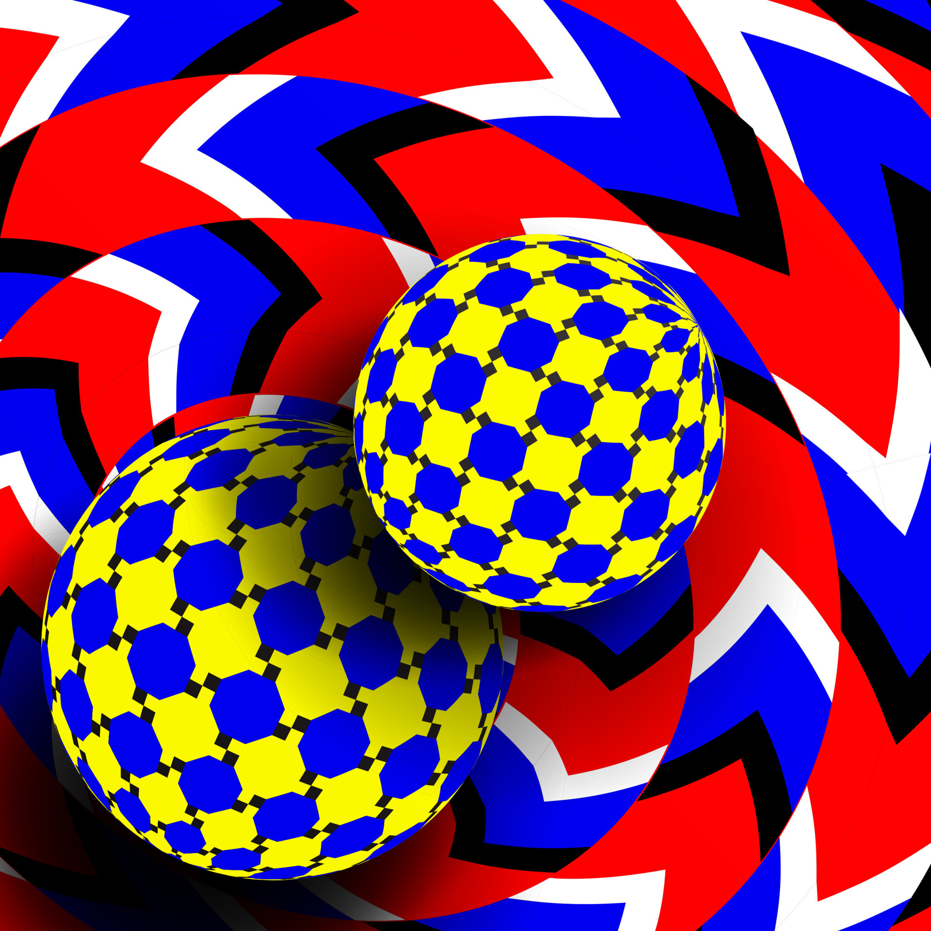 Illusion Vector. Optical 3d Art. Rotation Dynamic Optical Effect. Swirl Illusion. Delusion