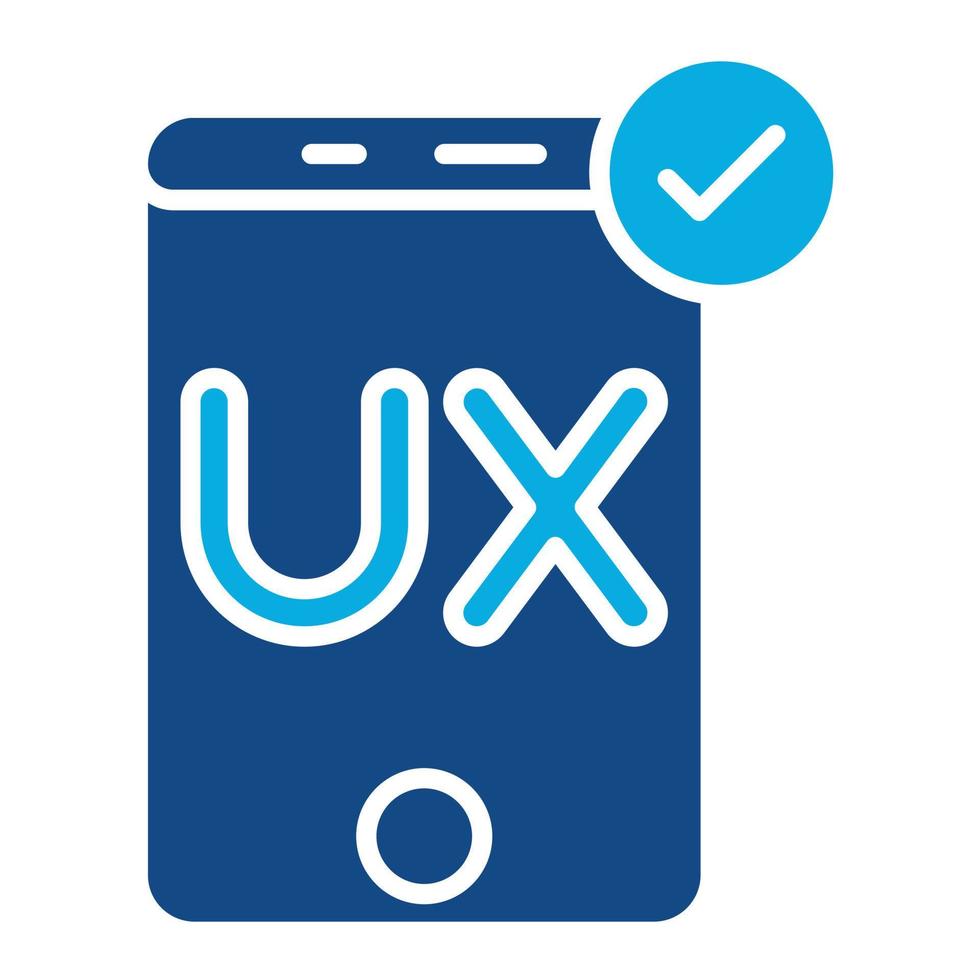 User Experience Glyph Two Color Icon vector