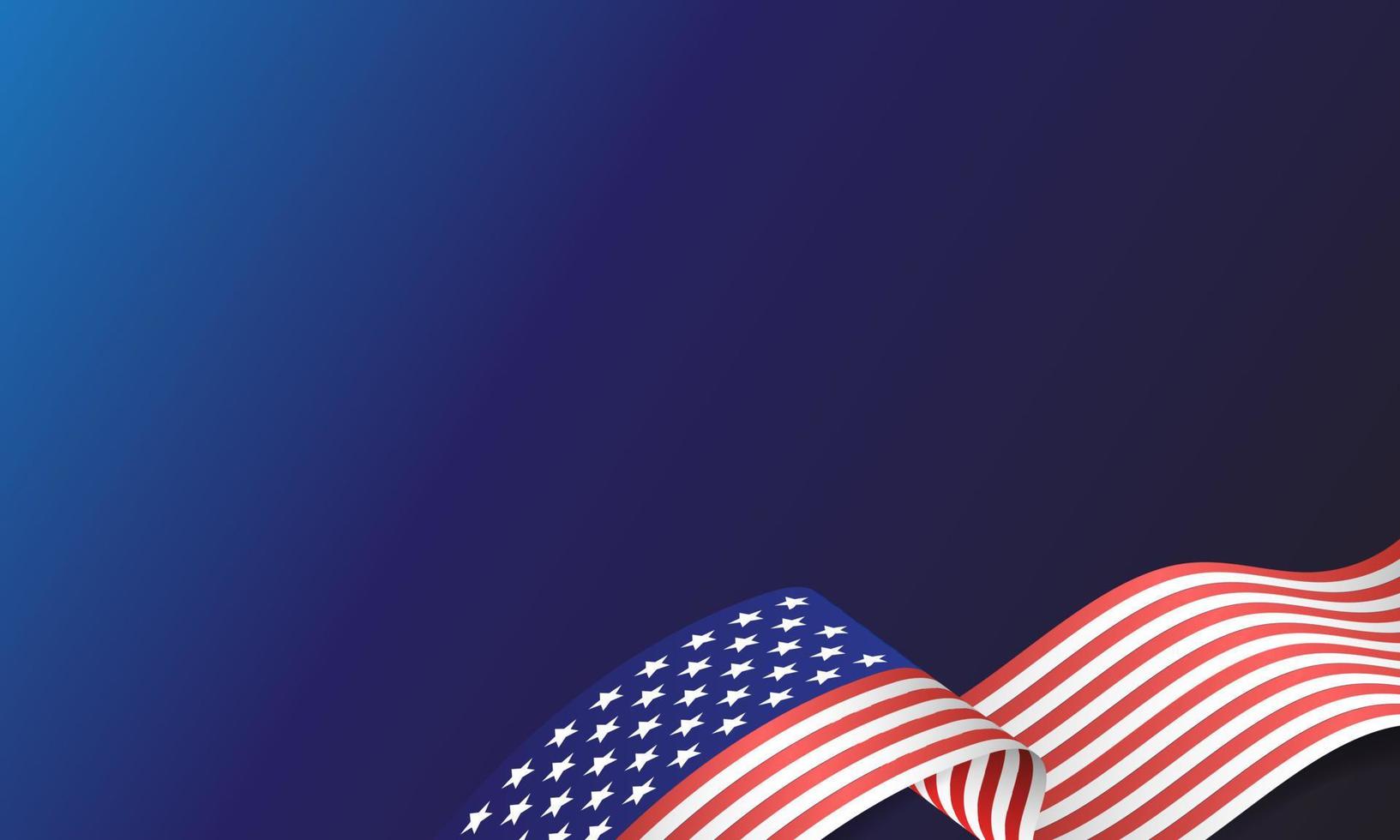 primer plano de la bandera estadounidense de estados unidos, estrellas y rayas, estados unidos de américa vector