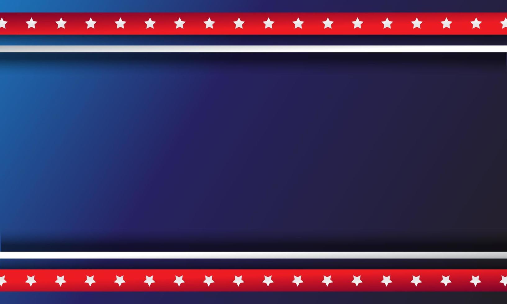 estilo de la bandera estadounidense, estrellas y rayas, estados unidos de américa sobre fondo azul vector