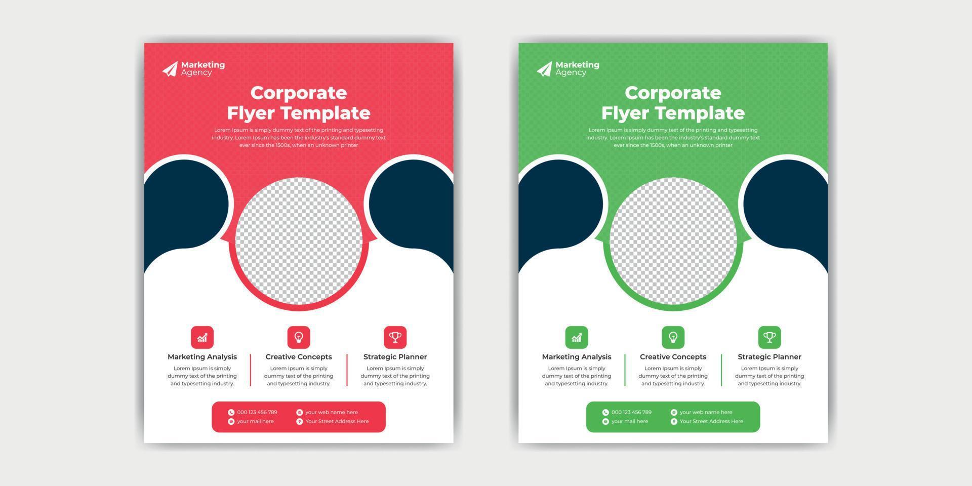 Business flyer template design vector