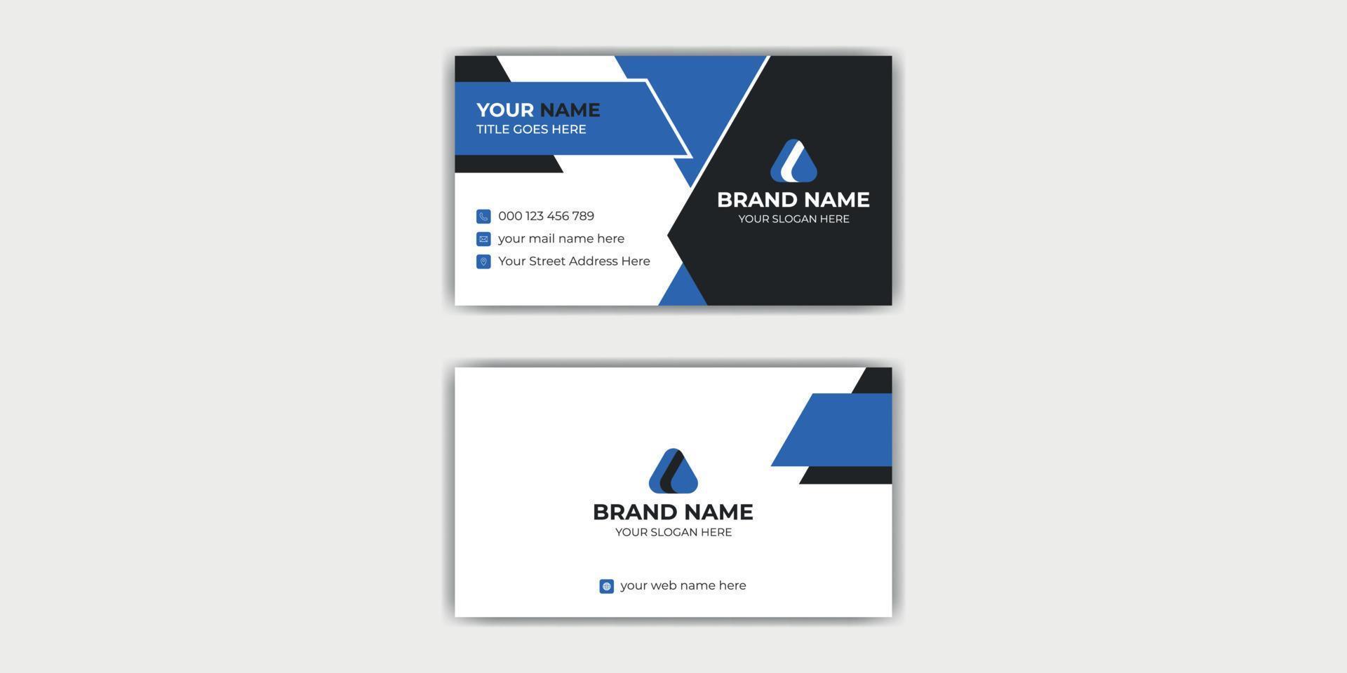 Elegant Modern Business Card Design Template vector