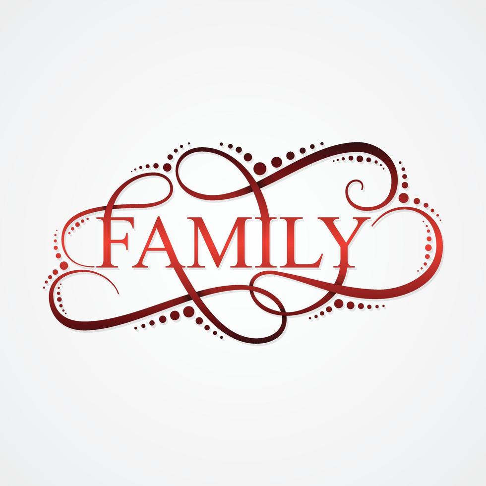 Family letter for International Family Day vector