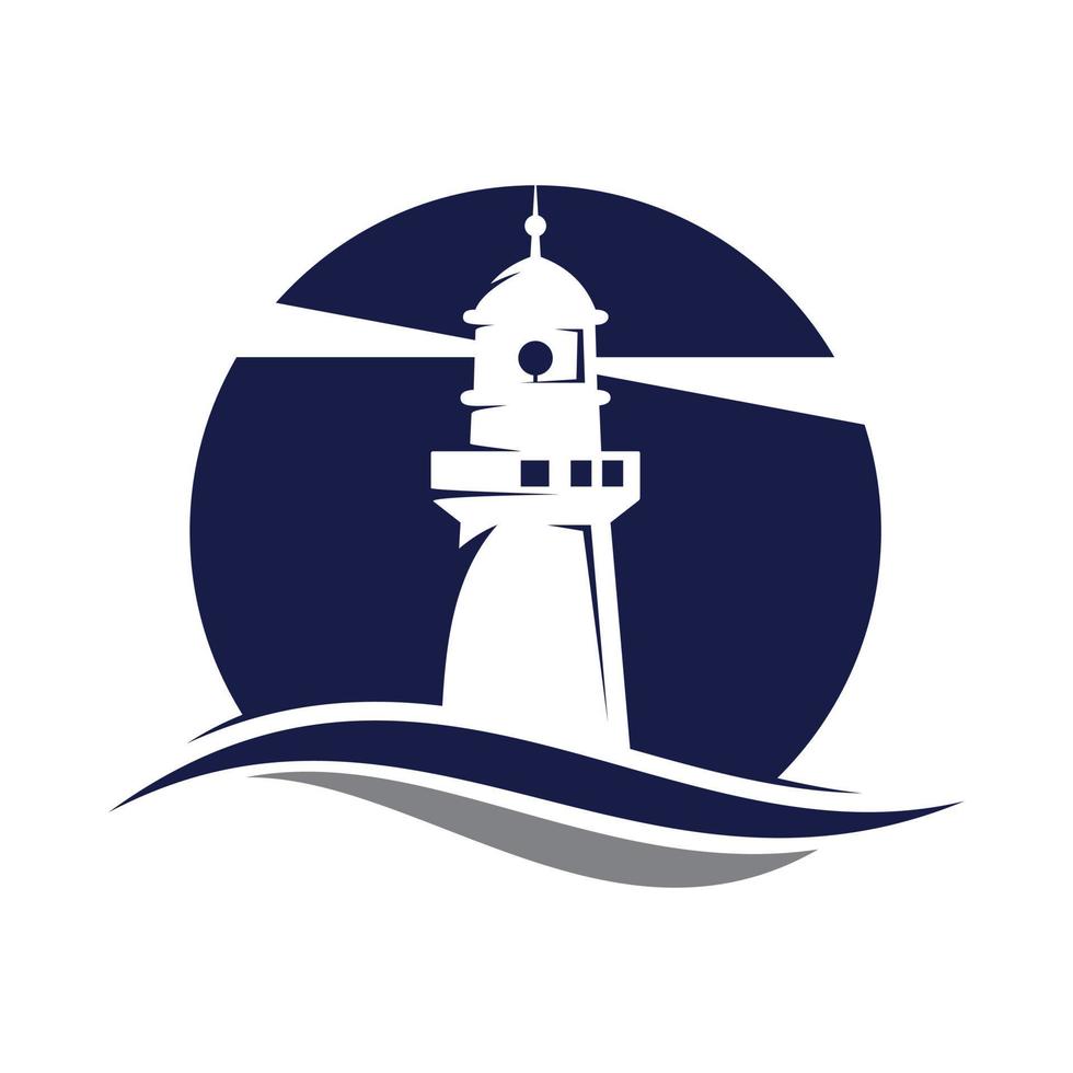 Lighthouse on icon isolated on white background vector