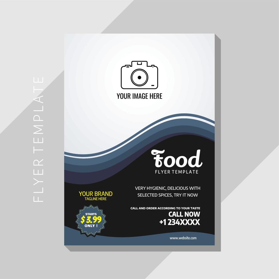 flyer template, perfect for flyer restaurant, flyer menu, restaurant menu, restaurant template, business, business template, cafe, menu, etc vector