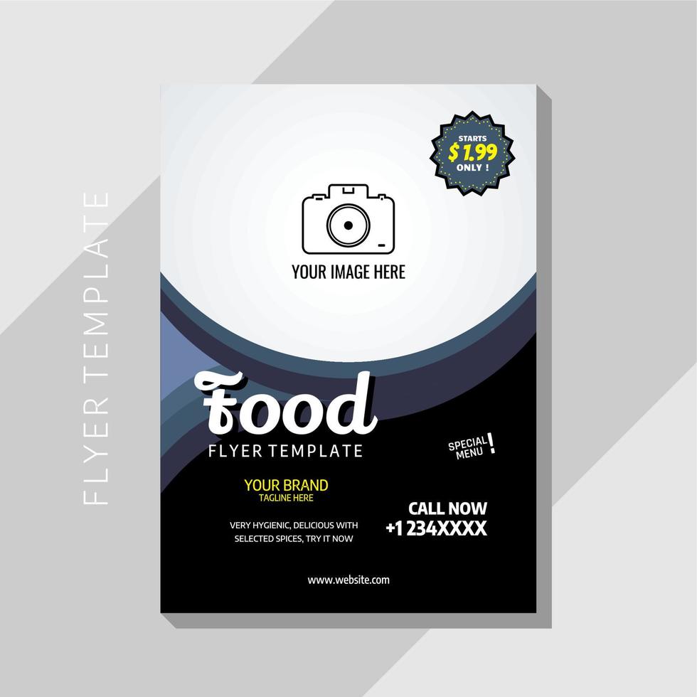 flyer template, perfect for flyer restaurant, flyer menu, restaurant menu, restaurant template, business, business template, cafe, menu, etc vector