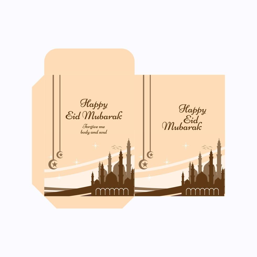 Vector Eid gift envelopes money angpau Eid celebrations happy eid mubarak