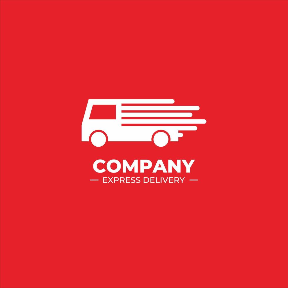 Express delivery car logo template for delivery vector
