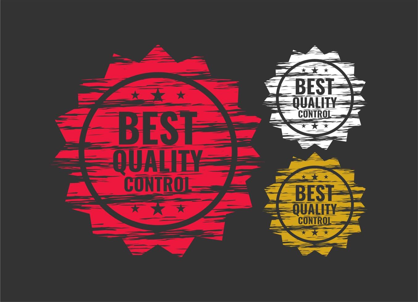 elemento gráfico vectorial garantía del mejor control de calidad para el producto clasificado vector
