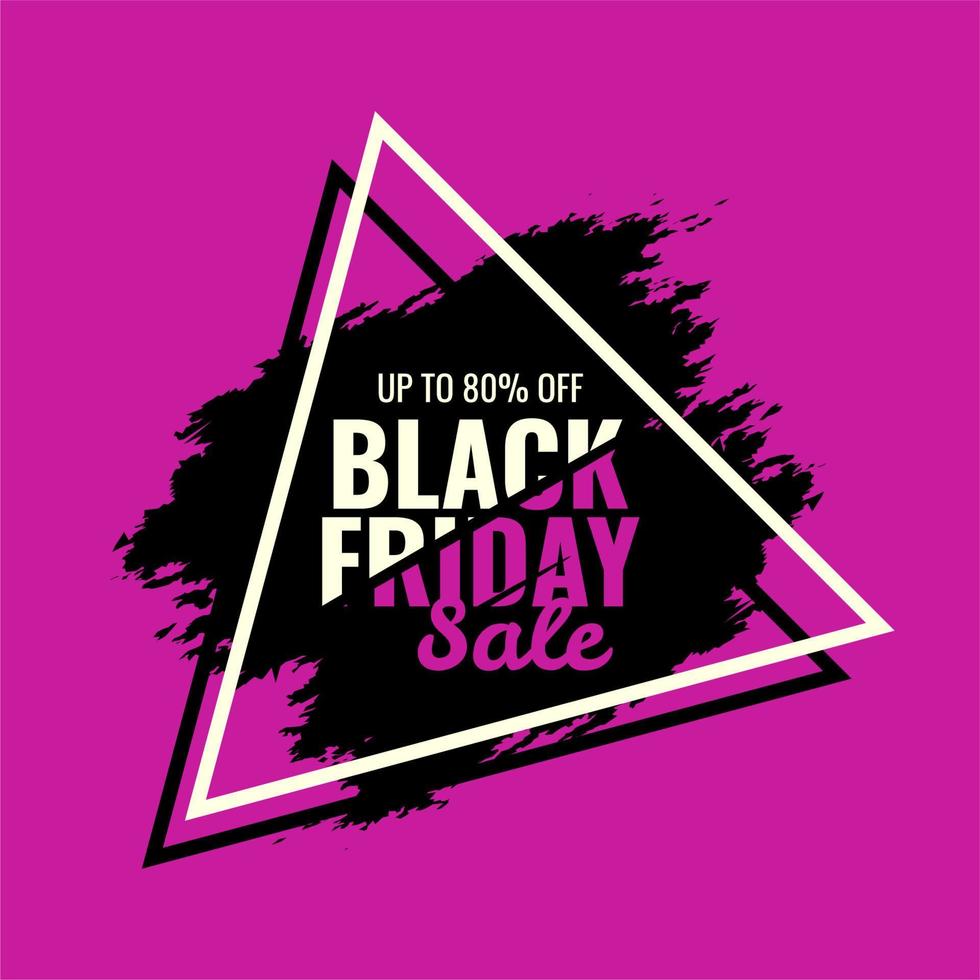 abstract black friday sale banner contrast full color backlight for promotion, black friday sale banner up to 80 percent off vector