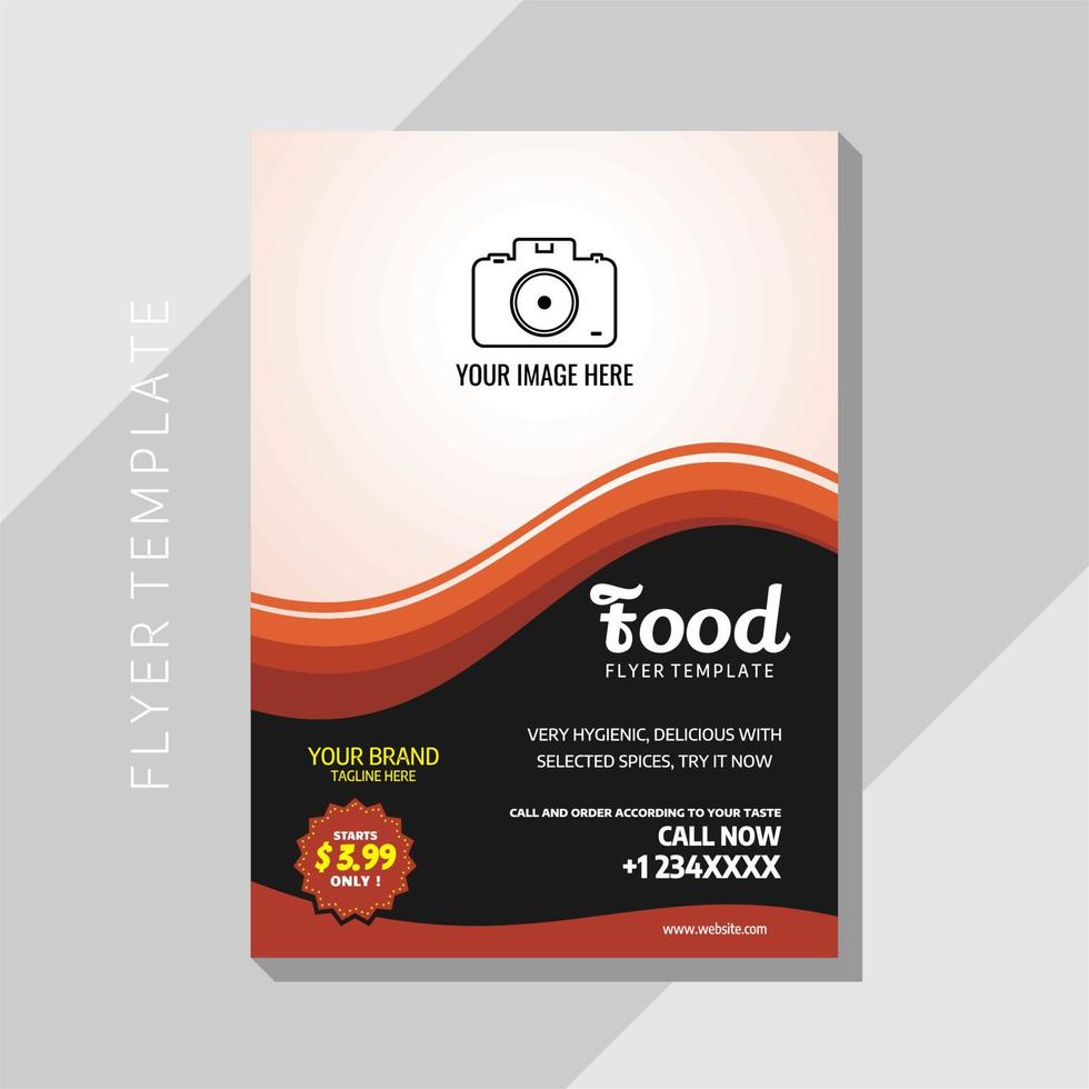 flyer template, perfect for flyer restaurant, flyer menu, restaurant menu, restaurant template, business, business template, cafe, menu, etc vector