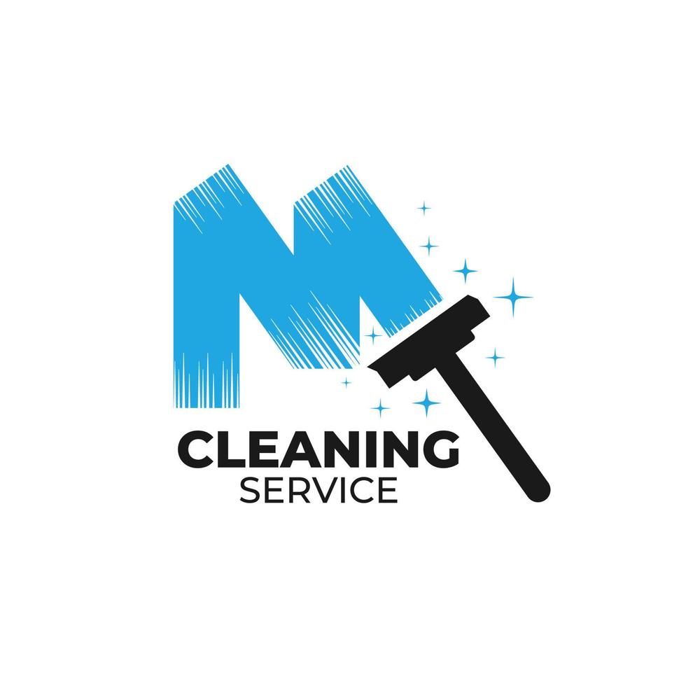 Cleaning Service Concept Logo Design Template vector