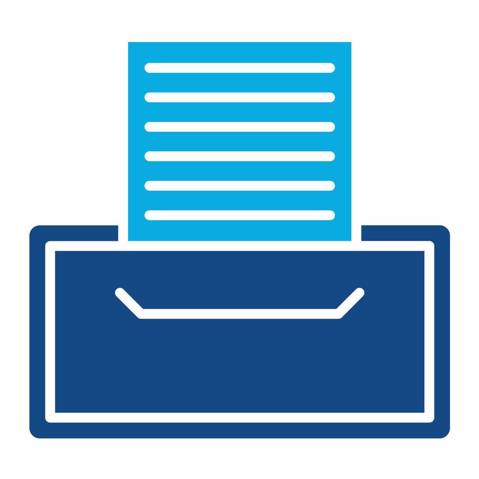 Record Keeping Glyph Two Color Icon vector