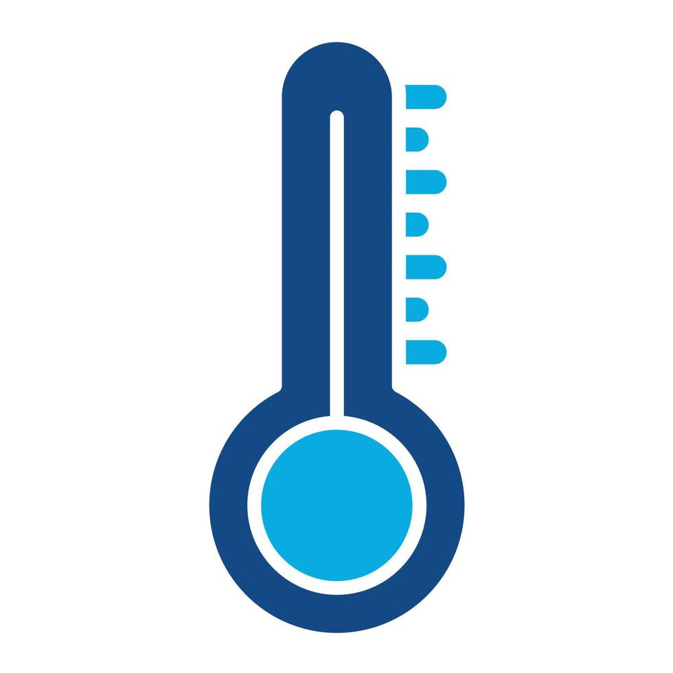 Temperature Glyph Two Color Icon vector