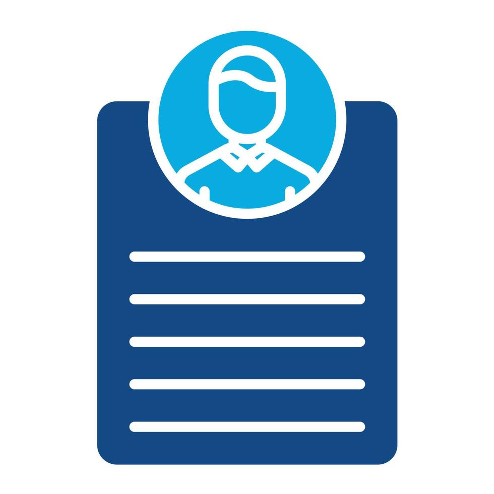 Personal Linked Data Glyph Two Color Icon vector