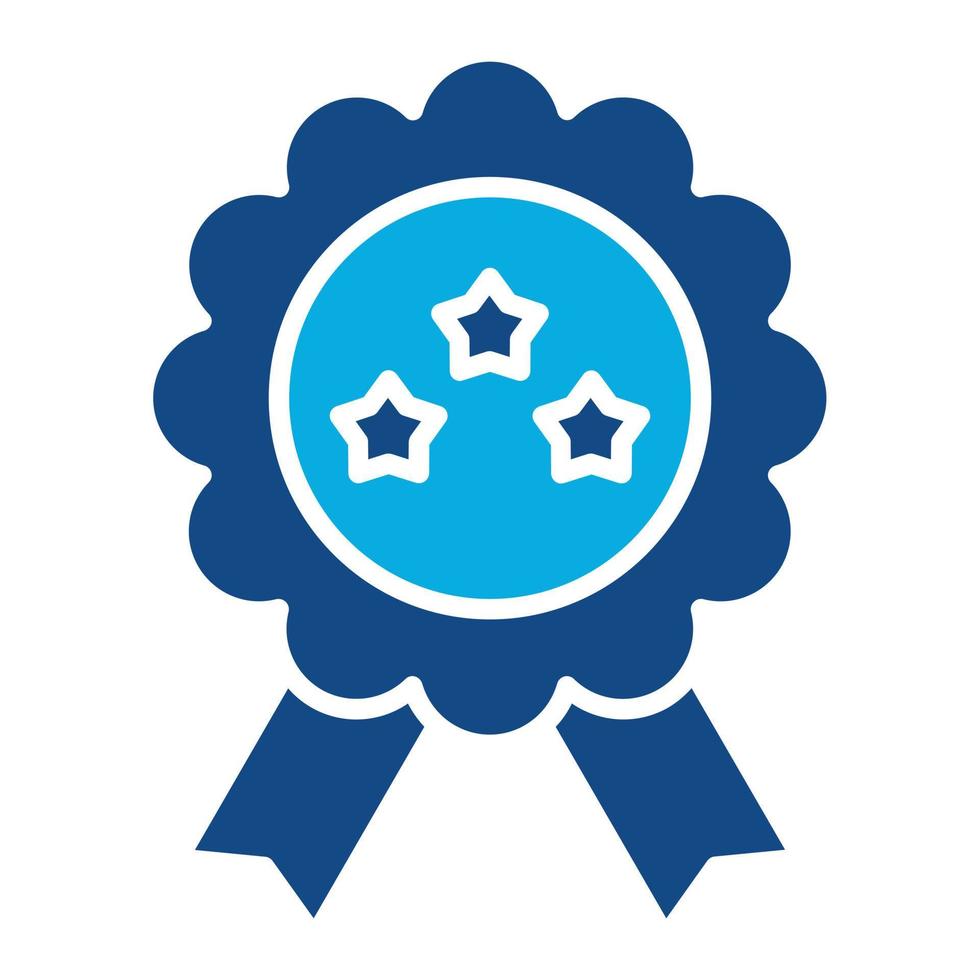 Quality Control Glyph Two Color Icon vector