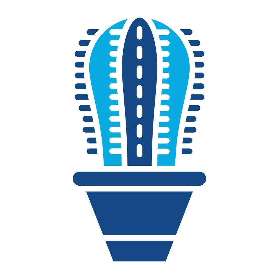 Cacti Glyph Two Color Icon vector