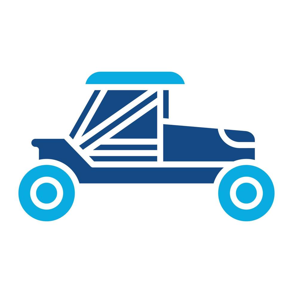 Buggy Glyph Two Color Icon vector