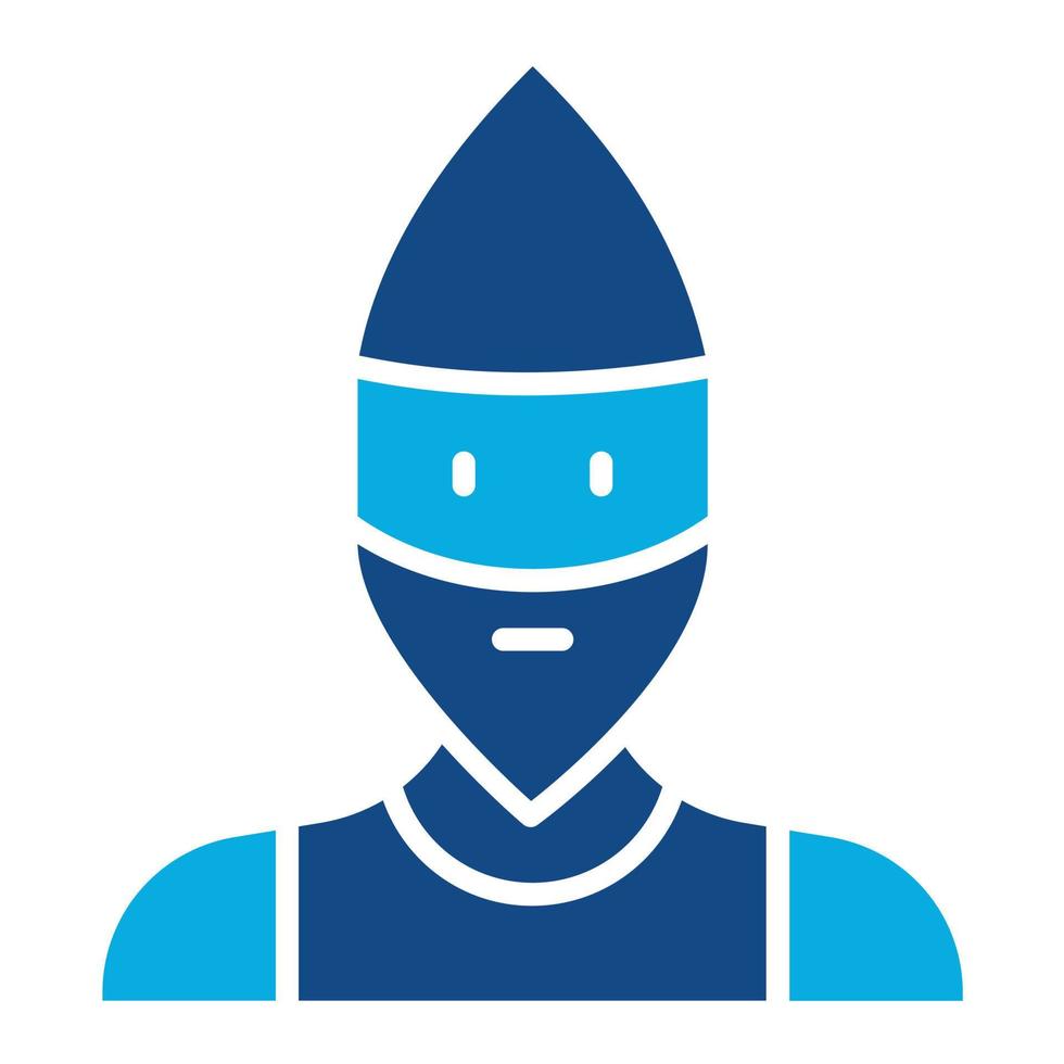 Dwarf Glyph Two Color Icon vector