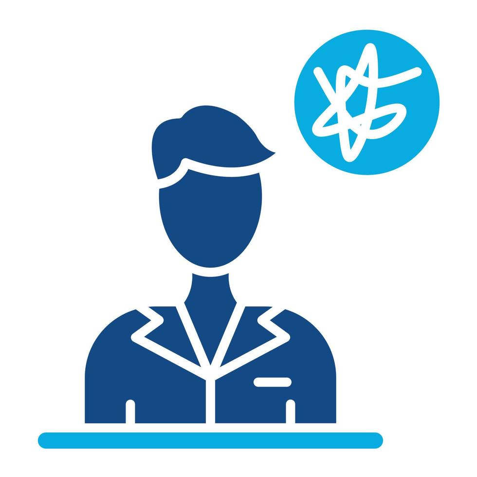 Mess Glyph Two Color Icon vector
