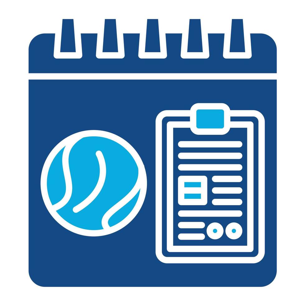 Sports and Activities Glyph Two Color Icon vector