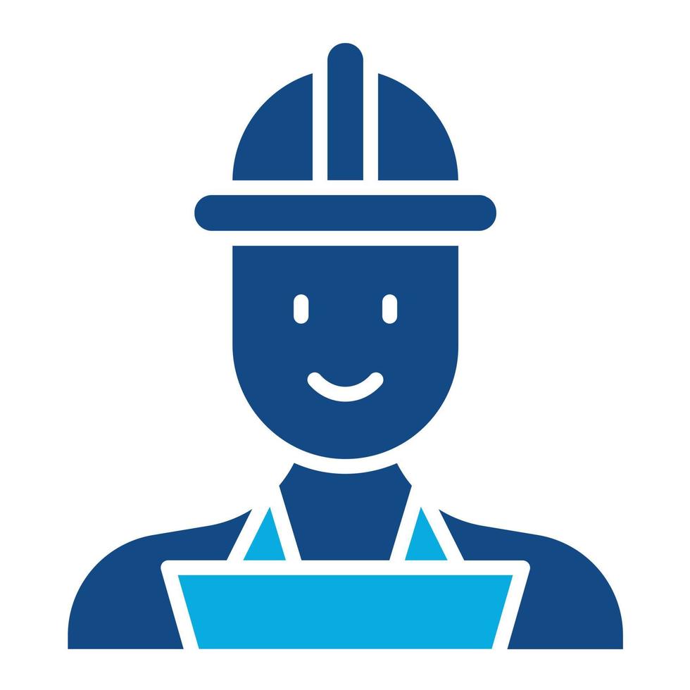 Qa Engineer Male Glyph Two Color Icon vector