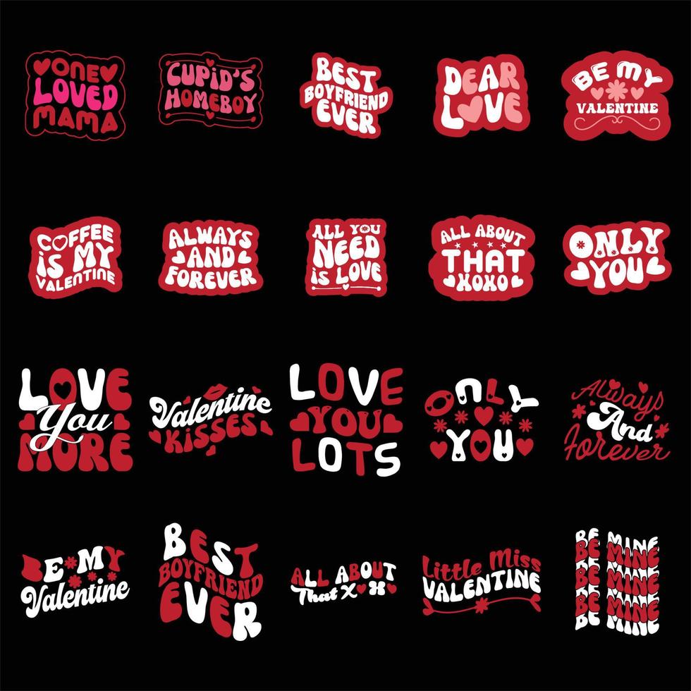 Valentines day t -shirt designs vector
