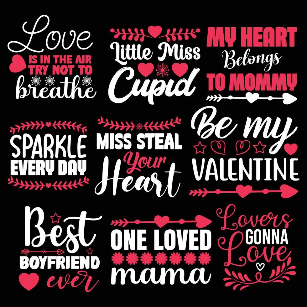 Valentines day t -shirt designs vector