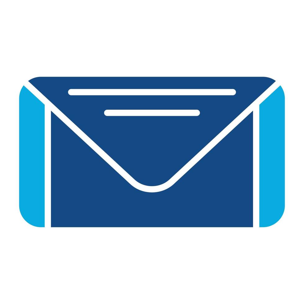 Mail Glyph Two Color Icon vector