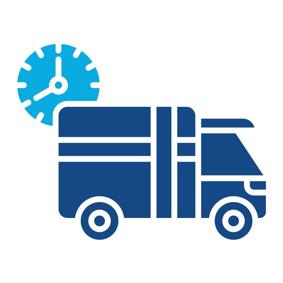 Express Shipping Glyph Two Color Icon vector