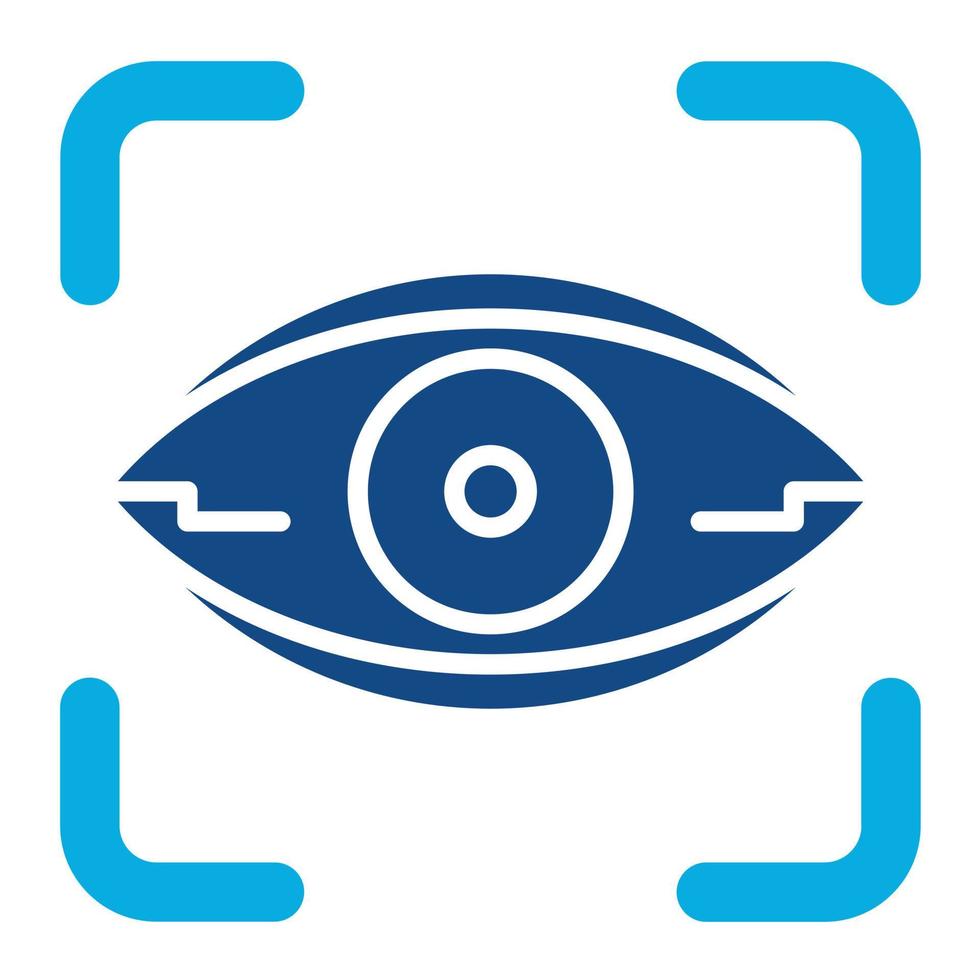 Vision Glyph Two Color Icon vector