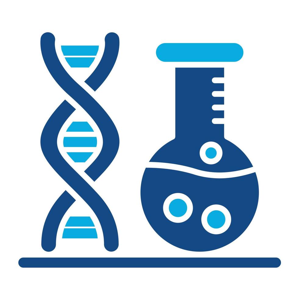 Science Glyph Two Color Icon vector