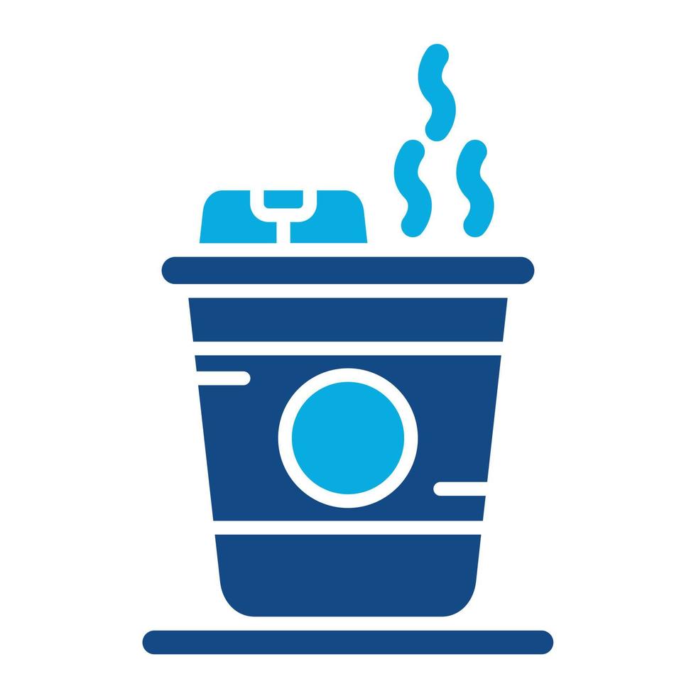 Hot Drink Glyph Two Color Icon vector