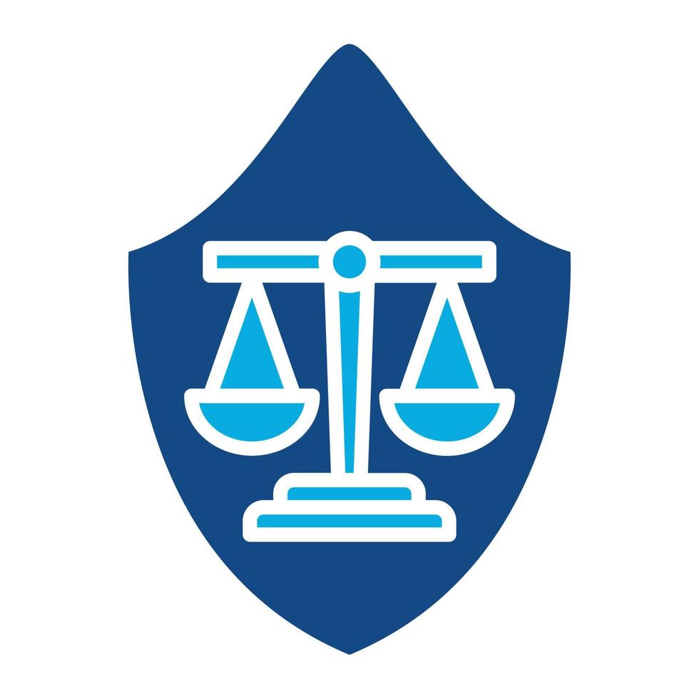 Law Firm Glyph Two Color Icon vector