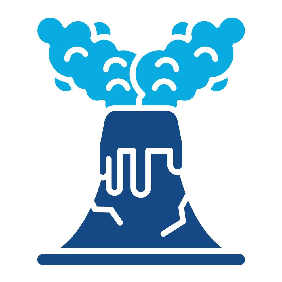 Disaster Glyph Two Color Icon vector