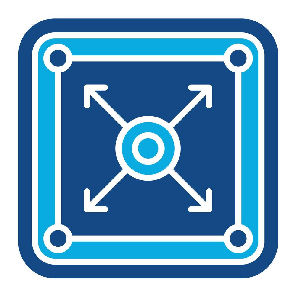 Contour Glyph Two Color Icon vector