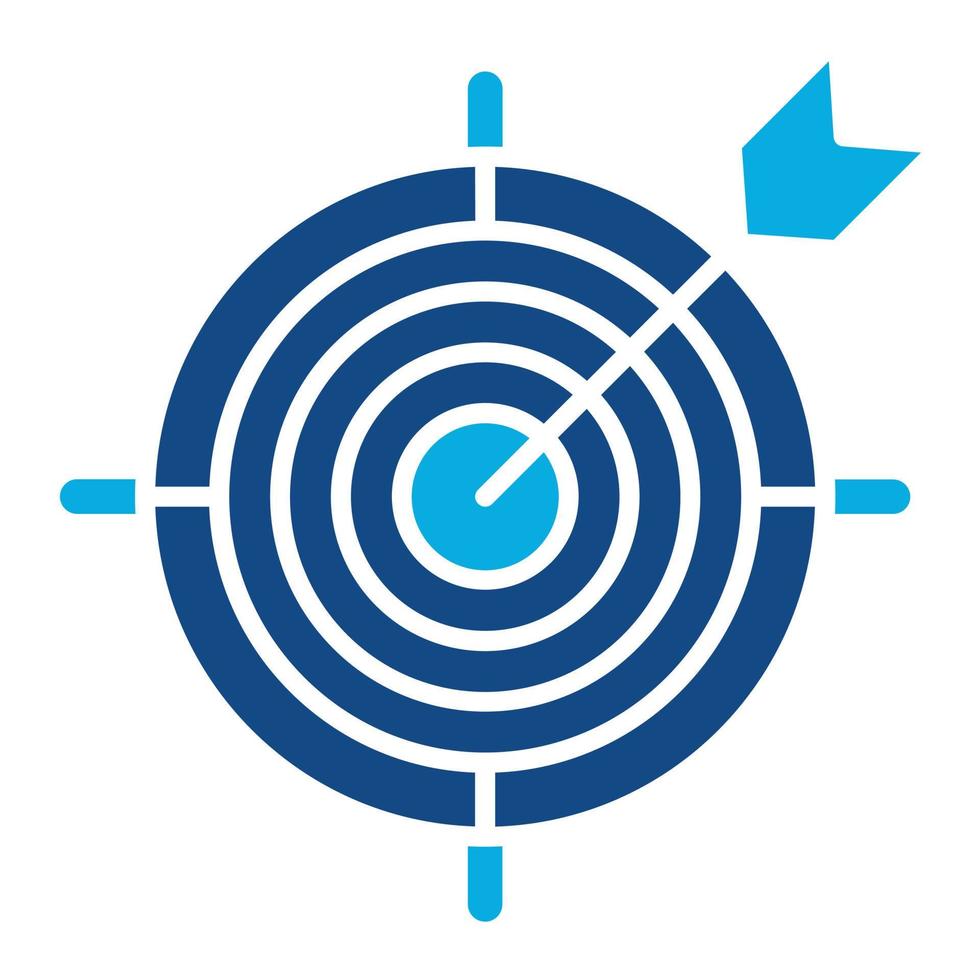 Nested Target Glyph Two Color Icon 17612160 Vector Art at Vecteezy