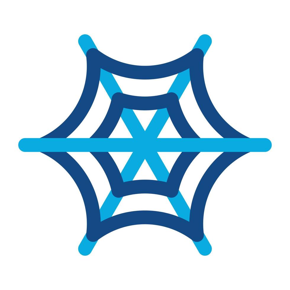 Spider Web Glyph Two Color Icon vector