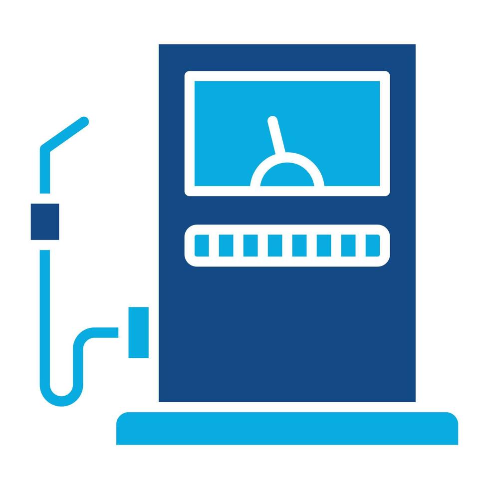 Petrol Glyph Two Color Icon vector